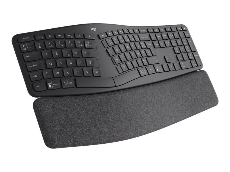 Logitech ERGO K860 - keyboard - AZERTY - French - graphite - Tastaturen - Französisch - Schwarz
