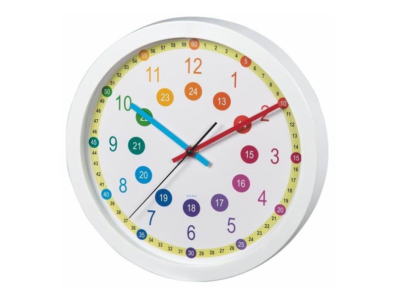 Hama “Easy Learning" Children's Wall Clock Diameter 30 cm Low-Noise