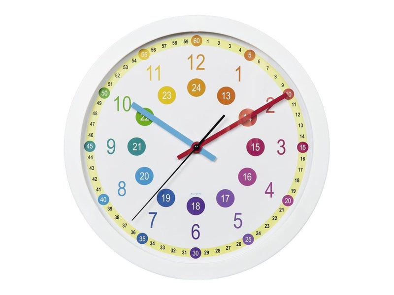 Hama “Easy Learning" Children's Wall Clock Diameter 30 cm Low-Noise