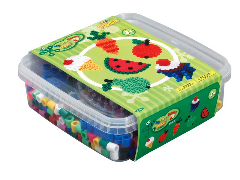 Hama Beads - Maxi - 600 beads and 1 pegboard in box - Green