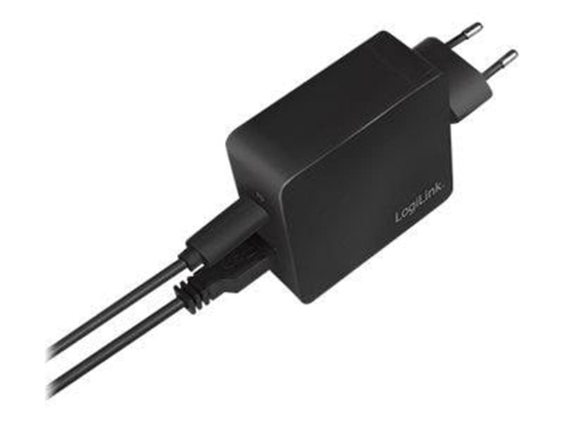 LogiLink Socket adapter 1x USB-C port (PD) & 1x USB-A QC port 18W