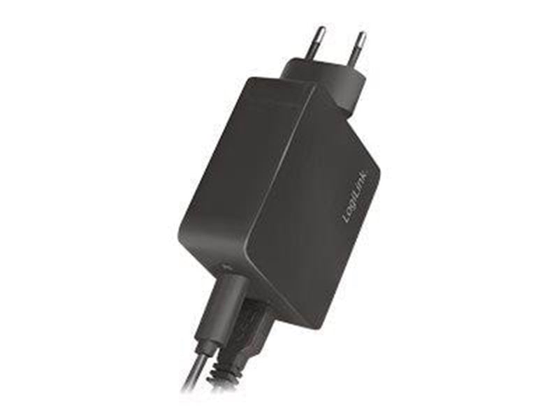 LogiLink Socket adapter 1x USB-C port (PD) & 1x USB-A QC port 18W