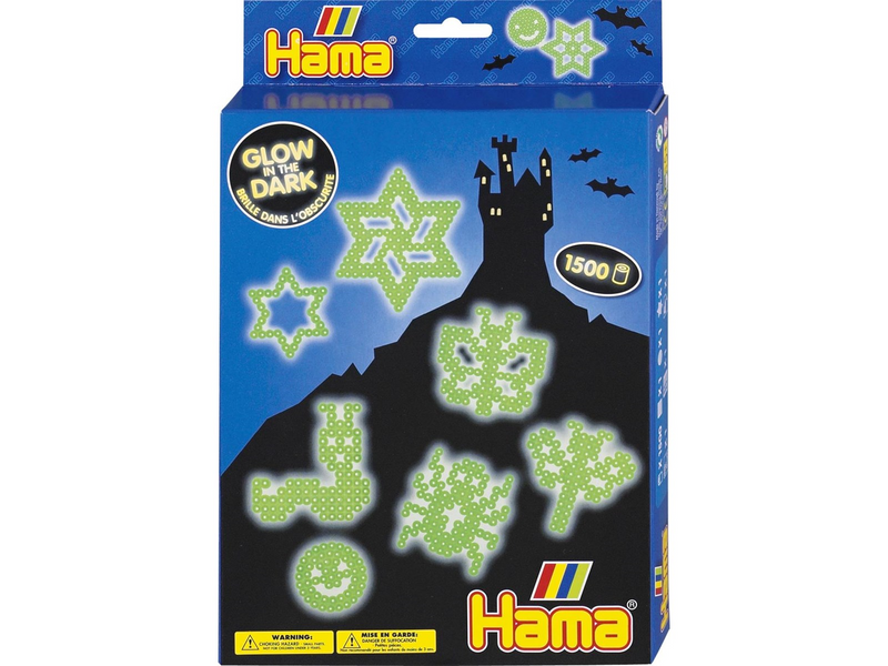 Hama Beads - Glow in the Dark 1500 pcs