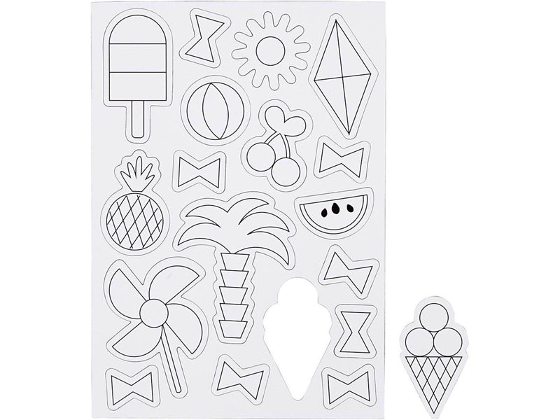 Creativ Company Color your own Magnets - Summer
