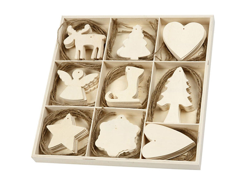 Creativ Company Decorate your Wooden Christmas Pendants 72st.