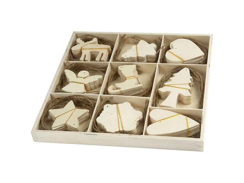 Creativ Company Decorate your Wooden Christmas Pendants 72st.