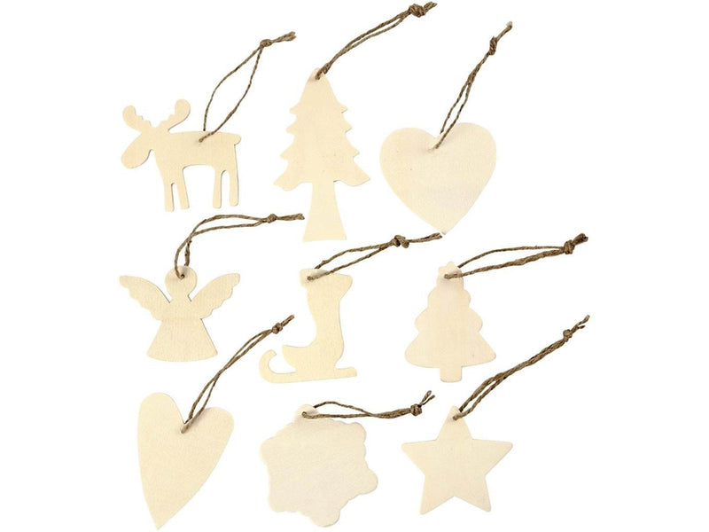 Creativ Company Decorate your Wooden Christmas Pendants 72st.