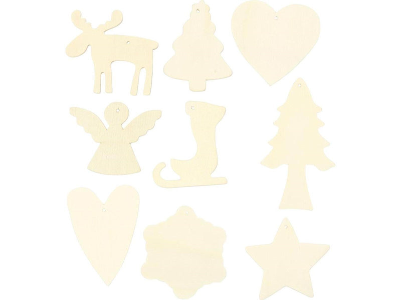 Creativ Company Decorate your Wooden Christmas Pendants 72st.