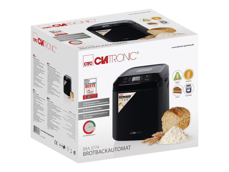 Clatronic Brotbackautomaten BBA 3774 - breadmaker - black