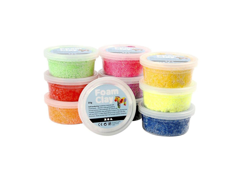 Creativ Company Foam Clay - Basic colors 10x35gr