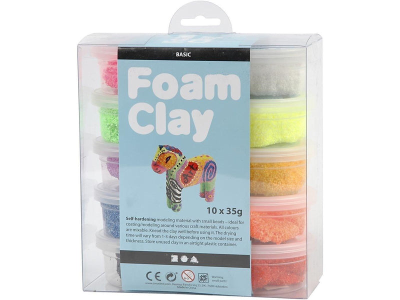 Creativ Company Foam Clay - Basic colors 10x35gr