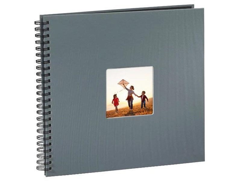 Hama "Fine Art" Spiral Album 36 x 32 cm 50 Black Pages grey