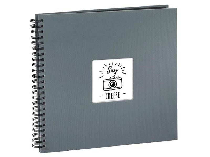 Hama "Fine Art" Spiral Album 36 x 32 cm 50 Black Pages grey