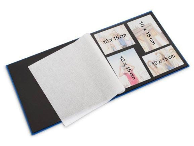 Hama "Fine Art" Spiral Album 36 x 32 cm 50 Black Pages grey
