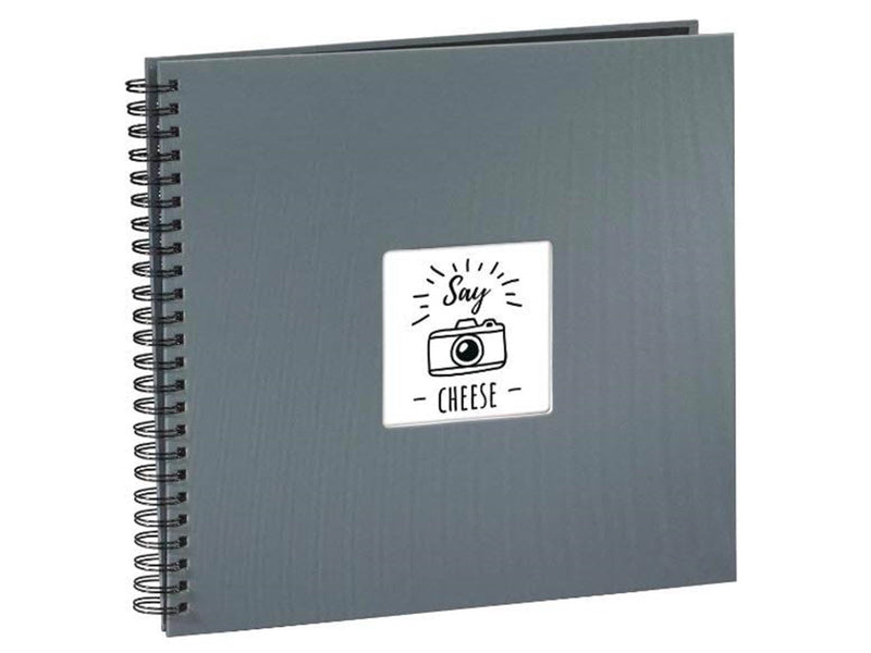 Hama "Fine Art" Spiral Album 36 x 32 cm 50 Black Pages grey