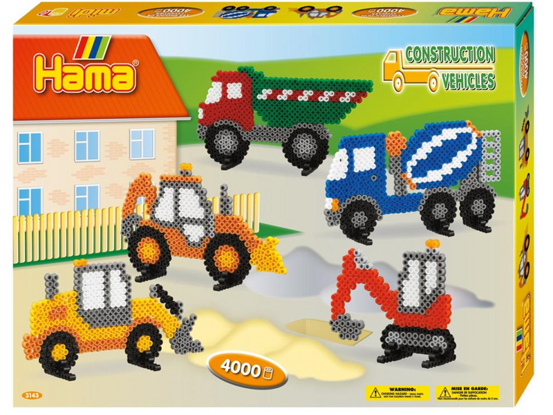 Hama Ironing beads set construction vehicles 4000 pcs