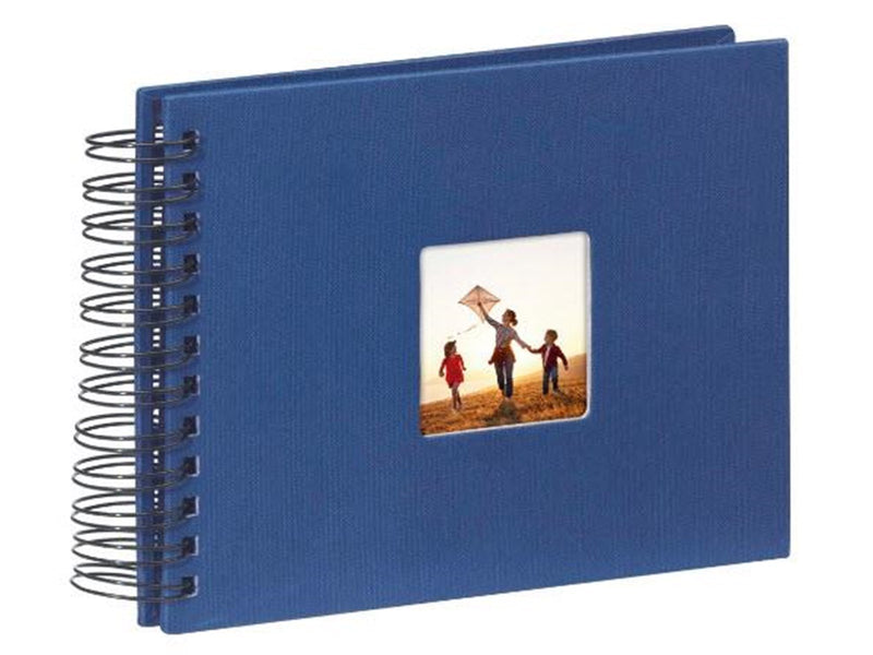 Hama "Fine Art" Spiral Album 24 x 17 cm 50 Black Pages blue