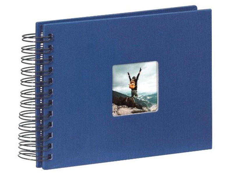 Hama "Fine Art" Spiral Album 24 x 17 cm 50 Black Pages blue