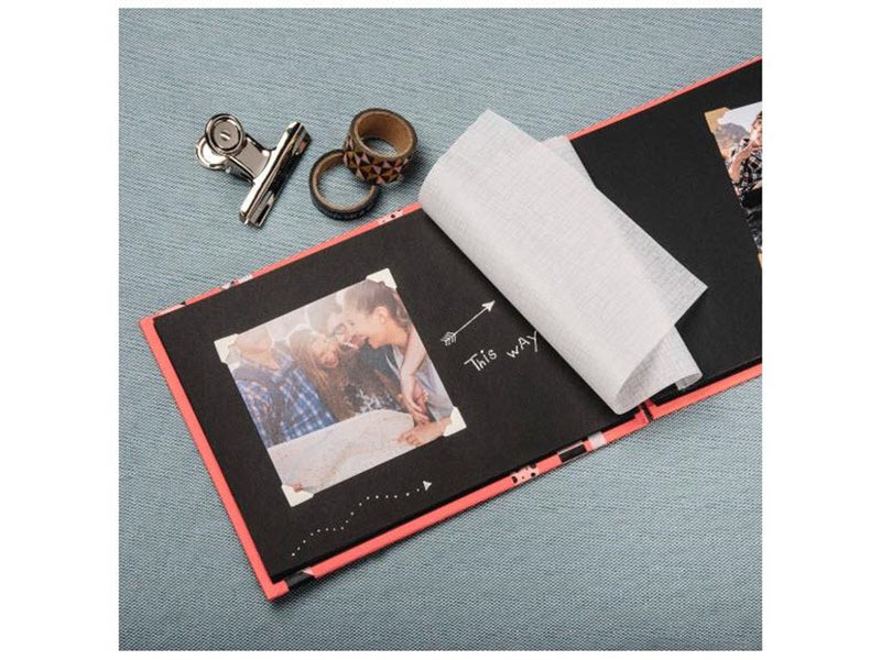 Hama "Fine Art" Spiral Album 24 x 17 cm 50 Black Pages blue
