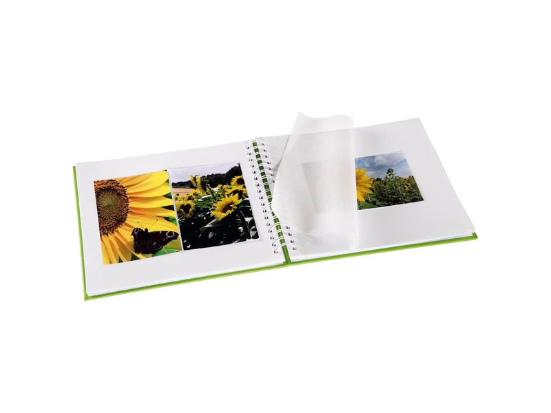 Hama "Fine Art" Spiral Album 28 x 24 cm 50 White Pages kiwi
