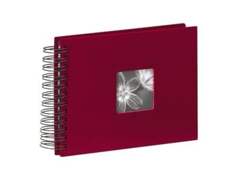 Hama "Fine Art" Spiral Album 24 x 17 cm 50 Black Pages Bordeaux