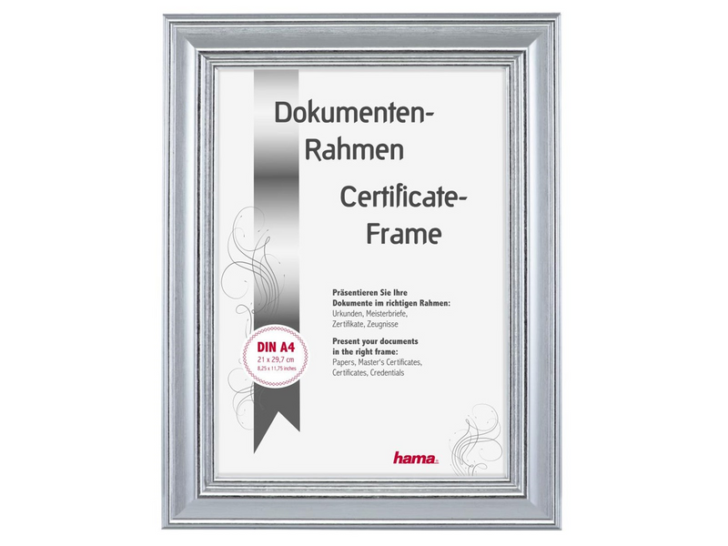 Hama "Lobby" Plastic Frame silver 21 x 29.7 cm