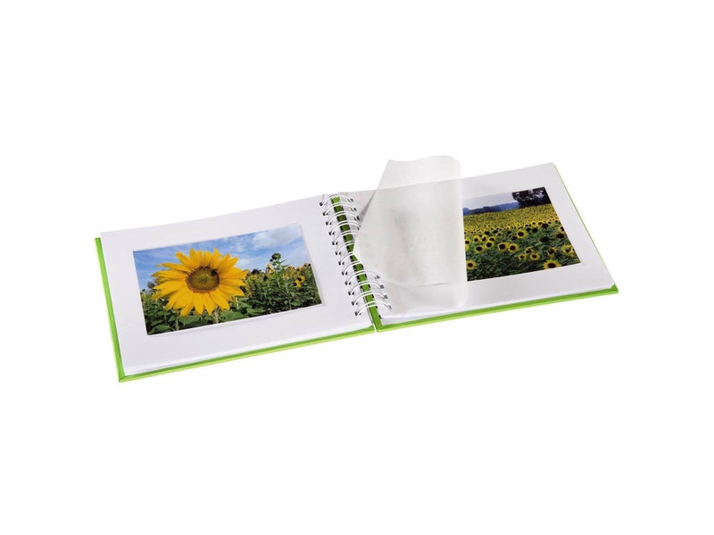 Hama "Fine Art" Spiral Album 24 x 17 cm 50 White Pages kiwi