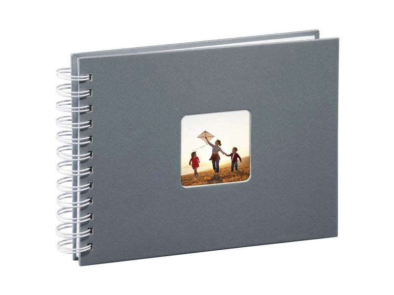 Hama "Fine Art" Spiral Album 24 x 17 cm 50 White Pages grey