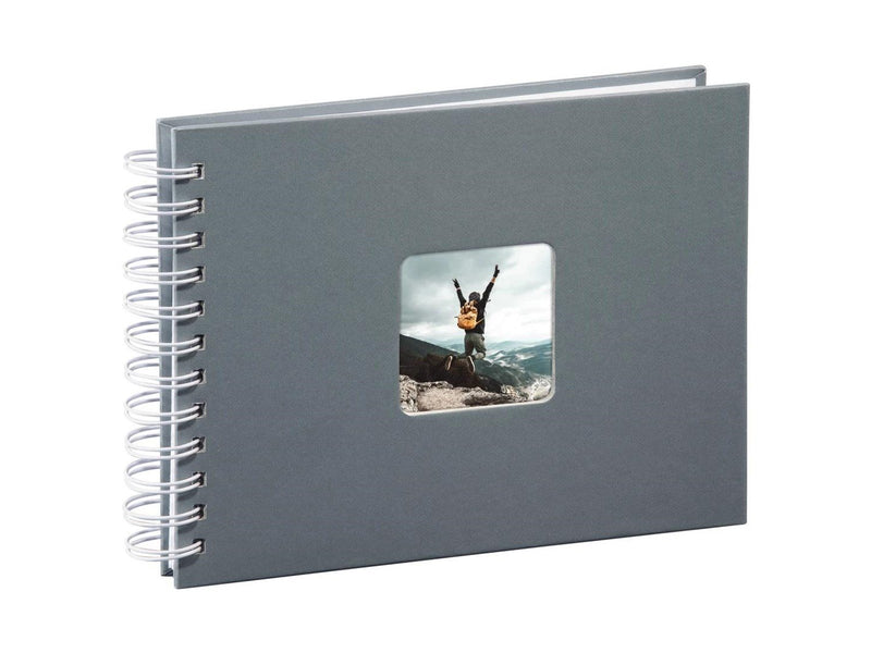 Hama "Fine Art" Spiral Album 24 x 17 cm 50 White Pages grey