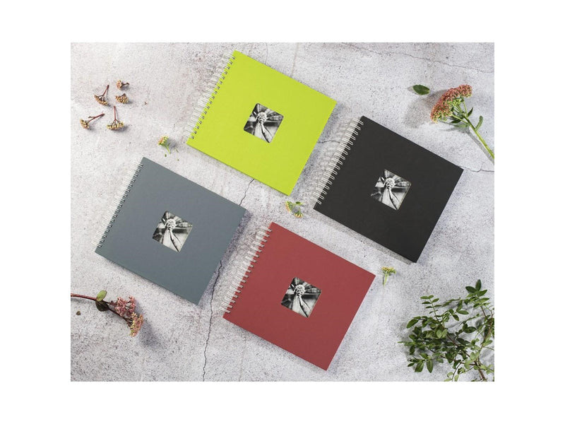 Hama "Fine Art" Spiral Album 24 x 17 cm 50 White Pages grey