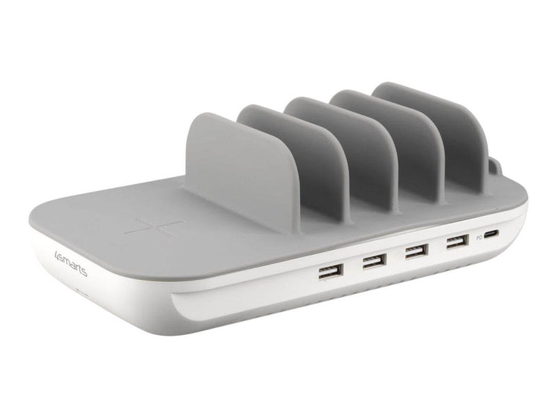 4smarts Family Evo wireless charging pad / charging stand - 4 x USB USB-C - 63 Watt