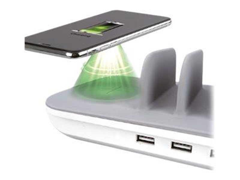 4smarts Family Evo wireless charging pad / charging stand - 4 x USB USB-C - 63 Watt