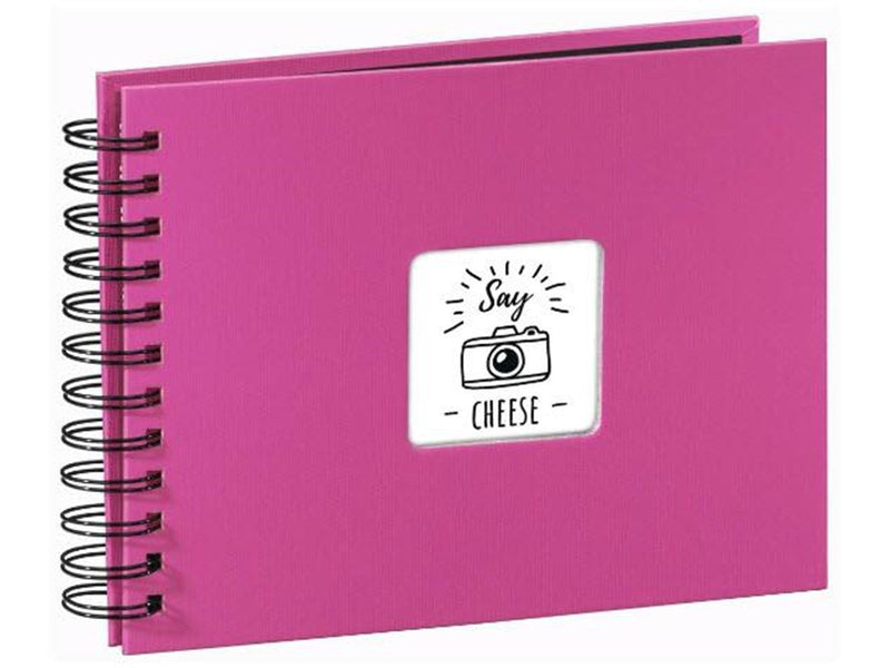 Hama "Fine Art" Spiral Album 24 x 17 cm 50 Black Pages pink