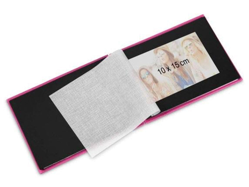 Hama "Fine Art" Spiral Album 24 x 17 cm 50 Black Pages pink