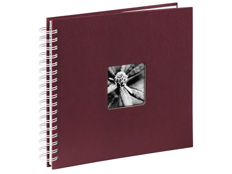 Hama "Fine Art" Spiral Album 28x24 cm 50 White Pages Bordeaux