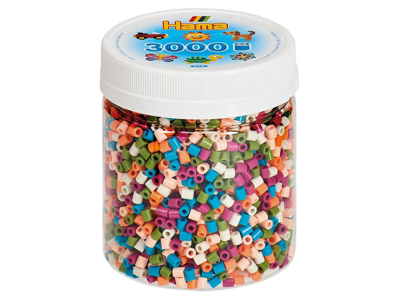Hama Beads in Jar - Colour mix 3000 pcs