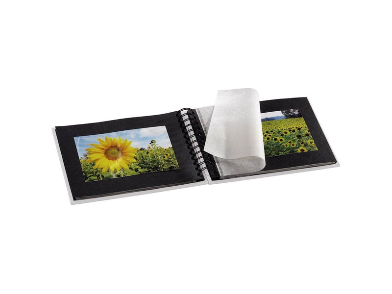 Hama "Fine Art" Spiral Album 24 x 17cm 50 Black Pages chalk