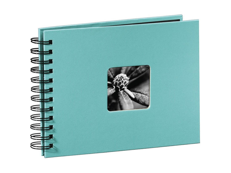 Hama "Fine Art" Spiral Album 24 x 17 cm 50 Black Pages turquoise