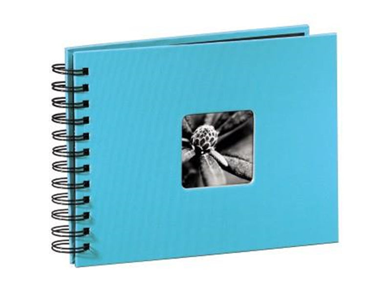 Hama "Fine Art" Spiral Album 24 x 17 cm 50 Black Pages turquoise