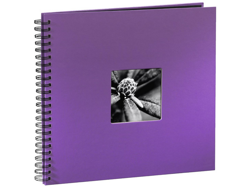 Hama "Fine Art" Spiral Album 36 x 32 cm 50 Black Pages purple