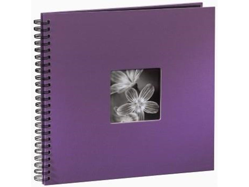 Hama "Fine Art" Spiral Album 36 x 32 cm 50 Black Pages purple