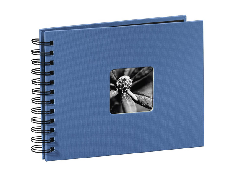 Hama "Fine Art" Spiral Album 24 x 17 cm 50 Black Pages azure