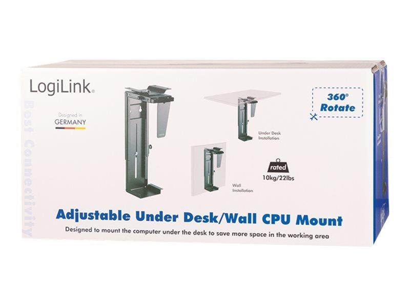 LogiLink CPU mount rotatable for under desk and wall mouting