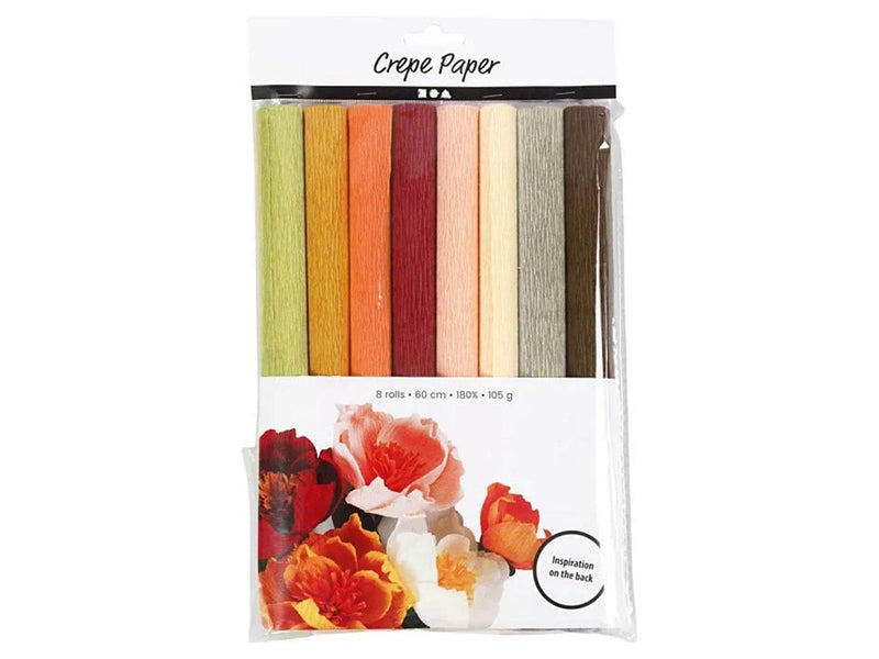 Creativ Company Crepe Paper Pastel Colors 8 Sheets