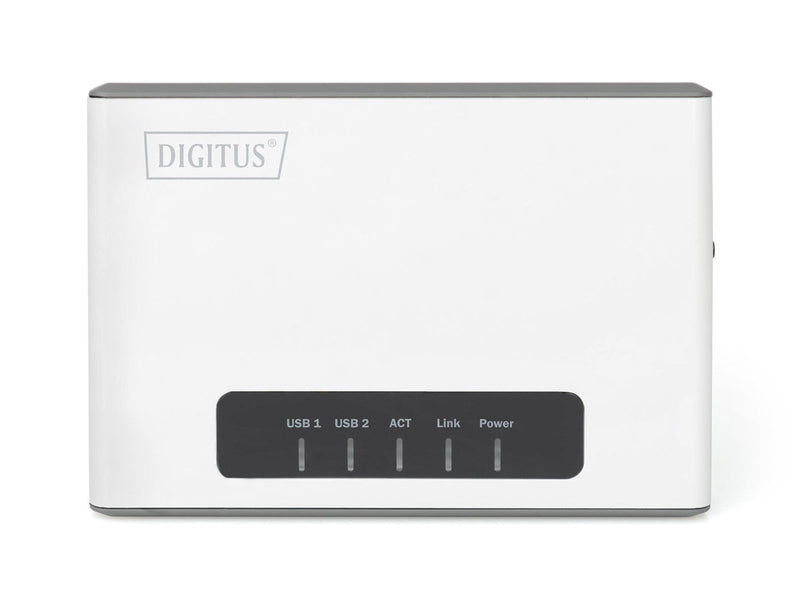 DIGITUS DN-13024 2 Port USB 2.0 Wireless Multi-Functional Network Server 300 Mbps