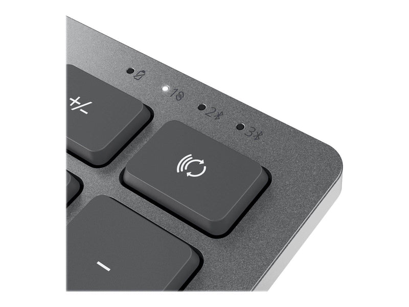 Dell Multi-Device Wireless Keyboard and Mouse Combo KM7120W - Tastatur & Maus Set - Englisch - UK - Grau