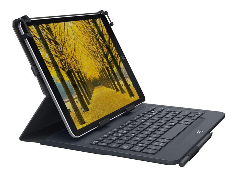 Logitech Universal - keyboard and folio case - QWERTY - Italian - Tastatur & Folio-Set - Italienisch - Schwarz