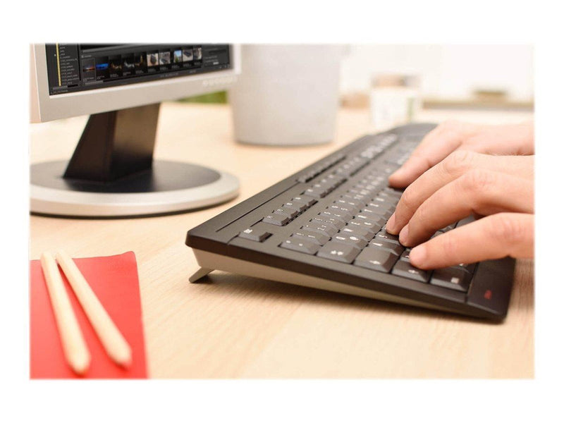 Cherry STREAM DESKTOP - Tastatur & Maus Set - Englisch - UK - Schwarz