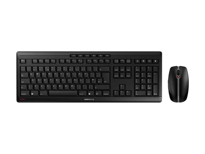 Cherry STREAM DESKTOP - Tastatur & Maus Set - Englisch - UK - Schwarz