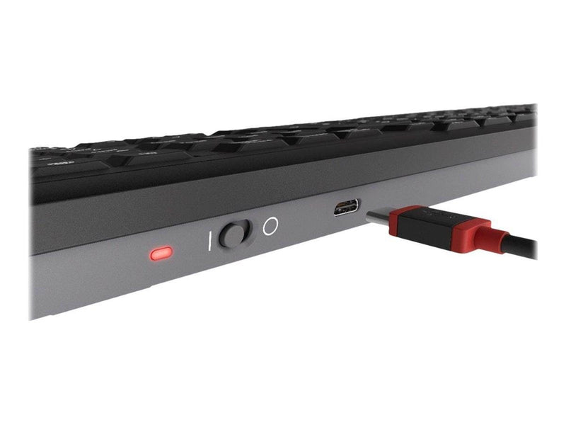 Cherry STREAM DESKTOP RECHARGE - Tastatur & Maus Set - Französisch - Schwarz